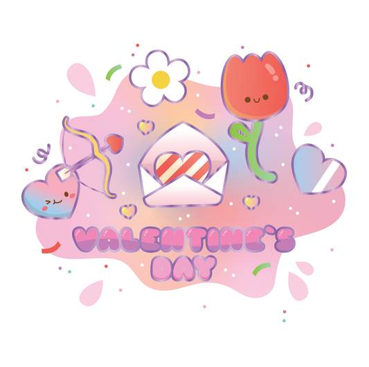 DIY Slime Experience Clear Slime Valentine's Day Edition - RED (8pcs/case)