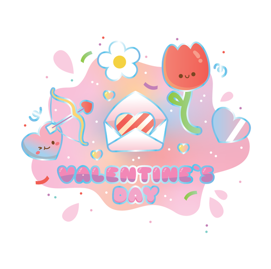 DIY Slime Experience Clear Slime Valentine's Day Edition - PINK (8pcs/case)