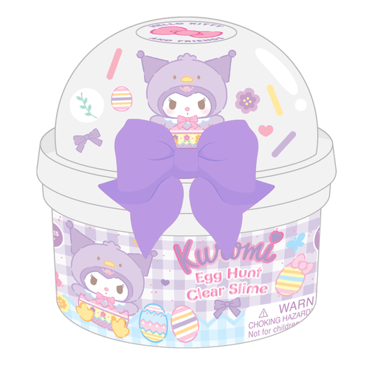 Kuromi™ Egg Hunt Clear Signature Dome™ Slime (4pcs/case)