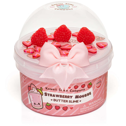 Strawberry Mousse Fluffy Butter Signature Dome™ Slime (4pcs/case)