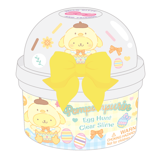 Pompompurin Egg Hunt Clear Signature Dome™ Slime (4pcs/case)